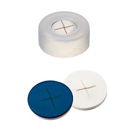 Snap Ring Cap (Transparent) 11 mm, Silicone/PTFE Septa