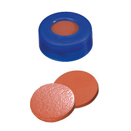 Snap Ring Cap (Blue) 11 mm, Nat.Rubber/TEF Septa