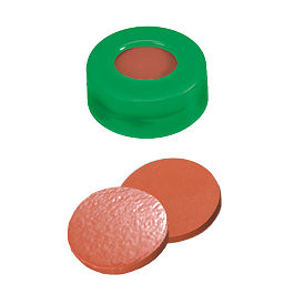 Snap Ring Cap (Green) 11 mm, Nat.Rubber/TEF Septa
