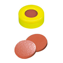 Snap Ring Cap (Yellow) 11 mm, Nat.Rubber/TEF Septa