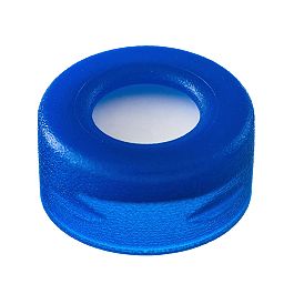 Snap Ring Cap (Blue) 11 mm, Silicone/PTFE Septa