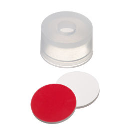 Snap Ring Cap (Transparent) 13 mm, Silicone/PTFE Septa