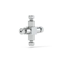 High Pressure - Cross, Stainless Steel, Coned - 10-32