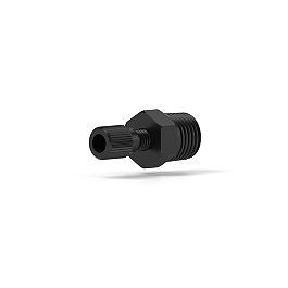 Low Pressure - Adapter (Threaded), PEEK, Flat-Bottom - M6 to 1/4 NPT