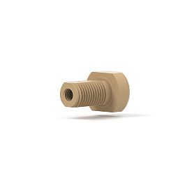 Low Pressure - Union (Bulkhead), PEEK, Coned - 10-32