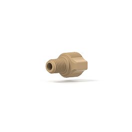 PEEK Nut LiteTouch Coned - 1/4-28 1/8 in Natural