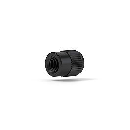 Idex Flangeless Male Nut, Standard Knurl, Blue PEEK, 1/8" OD Tubing, 1