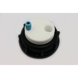 Smart Waste Caps S60 1 entries (1/16''), w. charcoal filter port