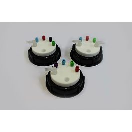 Smart Waste Caps S90 4 entries (1/16''), w. charcoal filter port