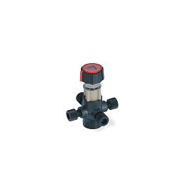 4-Way Valve PEEK Bulkhead ''L'' Flow
